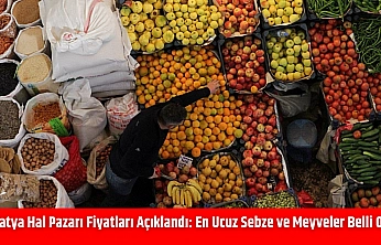 Malatya Hal Pazarı Fiyatları Açıklandı: En Ucuz Sebze ve Meyveler Belli Oldu