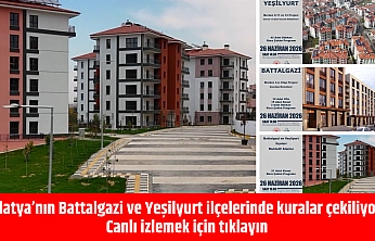 Malatya'nın Battalgazi ve Yeşilyurt ilçelerinde kuralar çekiliyor… Canlı izlemek için tıklayın…