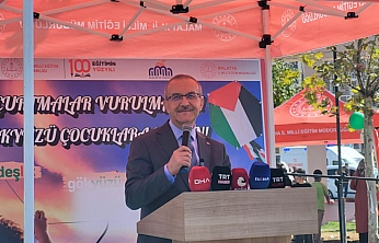 Malatya semalarında Gazze'ye mesaj!