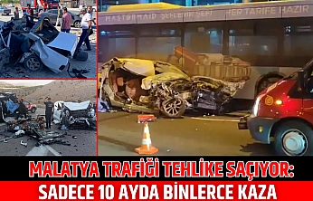 Malatya trafiği tehlike saçıyor: Sadece 10 ayda binlerce kaza