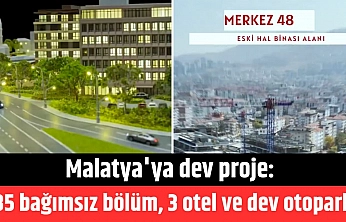 Malatya'ya dev proje: 735 bağımsız bölüm, 3 otel ve dev otopark!