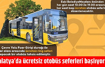 MOTAŞ Duyurdu! Malatya'da ücretsiz otobüs seferleri başlıyor…