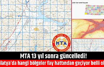 MTA 13 yıl sonra güncelledi! Peki, Malatya'da hangi bölgelerde fay hattı geçiyor?