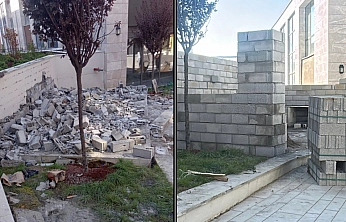 Muhtarlık ofisi kaçak değilmiş! Çözümü kaldırımda bulmuşlar!