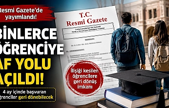 Resmi Gazete'de yayımlandı: Binlerce kişiye af yolu açıldı