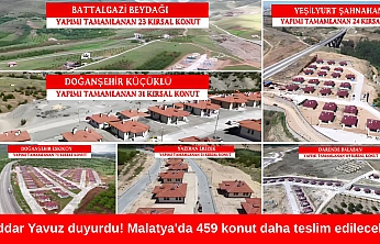 Seddar Yavuz duyurdu! Malatya'da 459 konut daha teslim edilecek…