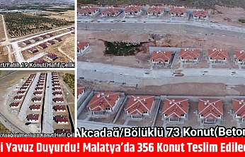 Vali Yavuz duyurdu! Malatya'da 356 konut teslim edilecek
