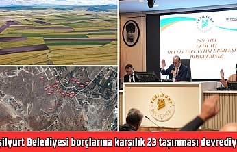 Yeşilyurt Belediyesi borçlarına karşılık 23 taşınması devrediyor!