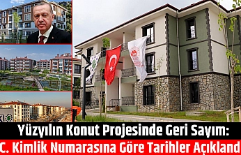 Yüzyılın Konut Projesinde Geri Sayım: T.C. Kimlik Numarasına Göre Tarihler Açıklandı…
