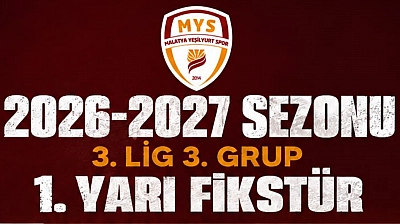3. Lig fikstürü çekildi! Yeni Malatyaspor-Yeşilyurtspor'un fikstürü belli oldu!