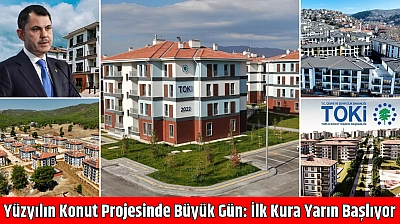Yüzyılın Konut Projesinde Büyük Gün: İlk Kura Yarın Başlıyor