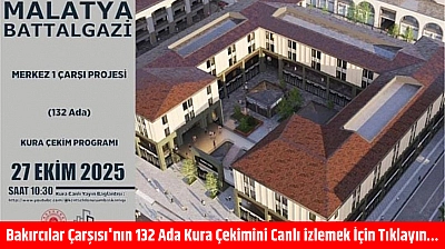 Bakırcılar Çarşısı'nın 132 Ada Kura Çekimini Canlı izlemek İçin Tıklayın…