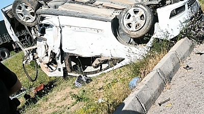 Kayseri-Malatya yolunda cezaevi aracı kaza yaptı: 7 yaralı