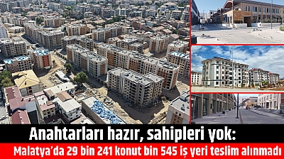 Malatya'da 29 bin 241 konut, bin 545 iş yeri neden teslim alınmadı?
