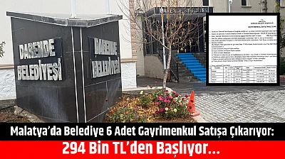 Malatya'da bir belediye arsa satacak: 294 Bin TL' den başlıyor…