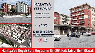 Malatya'da Büyük Kura Heyecanı: Bin 294 Hak Sahibi Belli Olacak