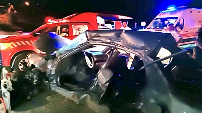 Malatya'da feci kaza: 1 ölü, 1 yaralı