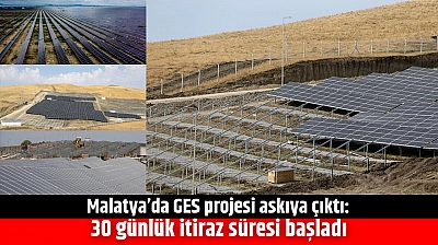 Malatya'da GES projesi askıya çıktı: 30 günlük itiraz süresi başladı