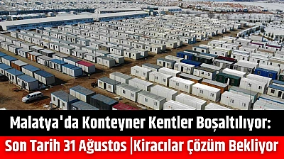 Malatya'da Konteyner Kentler Boşaltılıyor: Son Tarih 31 Ağustos |Kiracılar Çözüm Bekliyor