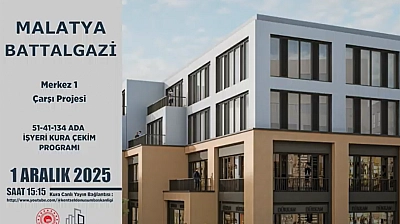 Malatya'da Merkez 1 Çarşı Projesi'nin Hak Sahipleri Belli Oldu