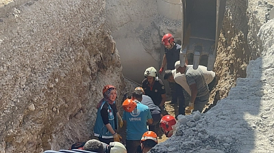 Malatya'da 2 işçi toprak altında kaldı!