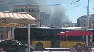 Malatya'da TOKİ Şantiyesinde Korkutan Yangın: Dumanlar Şehrin Üstünü Kapladı