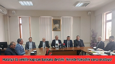 Malatya'da vekille kapışan başkana destek: 'Nerede haksızlık varsa oradayız'