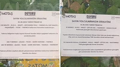 MOTAŞ güzergahı değiştirdi: Vatandaş tepki gösterdi