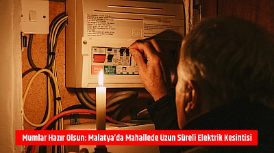 Mumlar hazır olsun: Malatya'da mahallede uzun süreli elektrik kesintisi