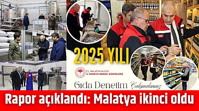 Rapor açıklandı: Malatya ikinci oldu