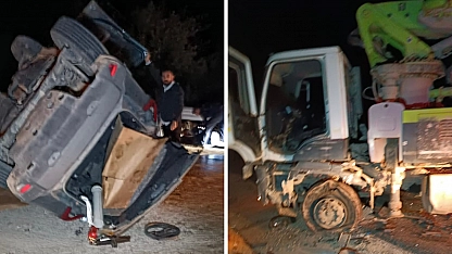 Hekimhan-Malatya yolunda feci kaza:1'i ağır 3 yaralı