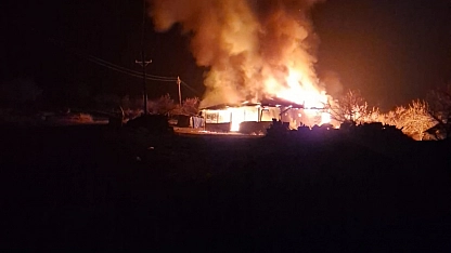 Malatya'da korkutan yangın: Ev küle döndü...