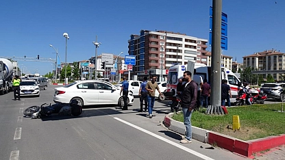 Malatya'da sivil polis aracı ile motosiklet çarpıştı: 1 yaralı