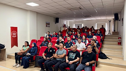 Malatya itfaiye ekibine eğitim verildi