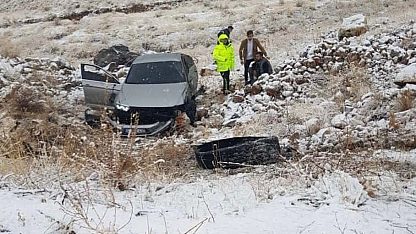 Malatyalılar hazırlıksız yakalandı: Kar yağışı kazaya yol açtı!
