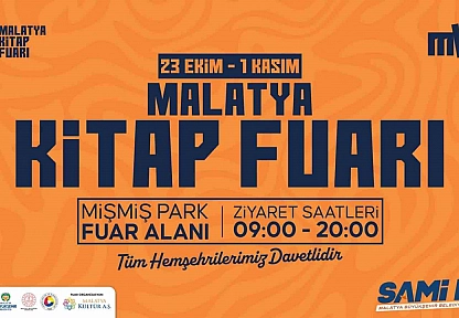 Malatya Kitap Fuarı 23 Ekim'de kapılarını açıyor