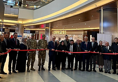 Şehit ailelerinin eserleri Malatya'da sergilendi