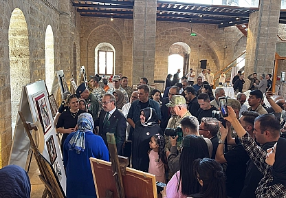 Malatya'da anlamlı sergi: 100 özel eserle şehitlerin hatırası yaşatılıyor