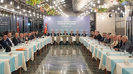 Cumhurbaşkanı Yardımcısı Yılmaz, Elazığ'da