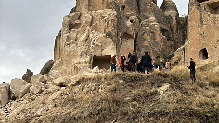 Kapadokya'da peri bacası çöktü: 2 kişi öldü