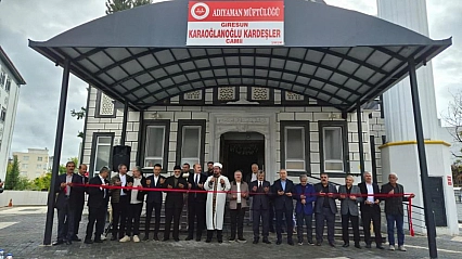 Karaoğlanoğlu Kardeşler Camisi ve Kur'an kursu açıldı
