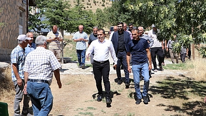 Kaymakam Onur'dan köy ziyareti