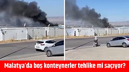 Malatya'da boş konteynerler tehlike mi saçıyor?