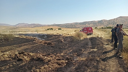 Malatya'da ekin yangını çıktı! Ekipler kısa sürede söndürdü