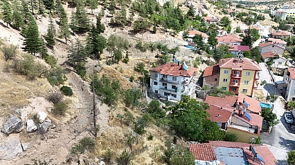 Malatya'da evleri tehdit eden risk için çalışma başlatıldı