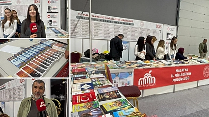 Malatya'da iki lisenin yayınevi var: Öğrenciler kendi kitaplarını fuarda tanıtıyor