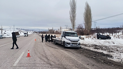 Malatya'da Kuş Sürüsünden Kaçmak İsterken Takla Attı: 1 Yaralı