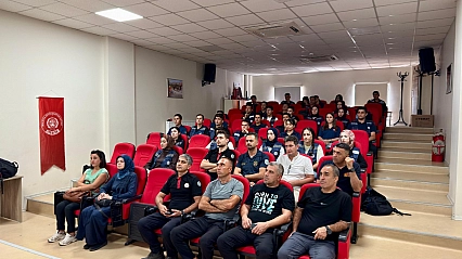 Malatya itfaiye ekibine eğitim verildi