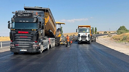 Tomarza- Malatya bağlantı yolunda çalışmalar başladı