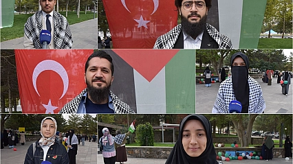 Üniversite öğrencilerinden Filistin'e destek: 'Mücadelemizi her alanda sürdüreceğiz'
